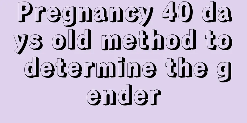 Pregnancy 40 days old method to determine the gender