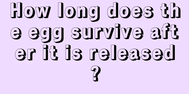 How long does the egg survive after it is released?