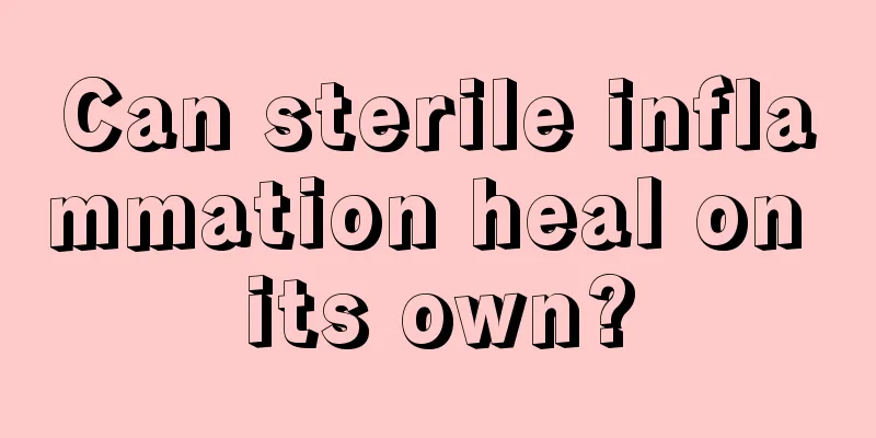 Can sterile inflammation heal on its own?