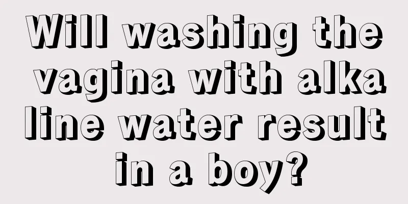 Will washing the vagina with alkaline water result in a boy?