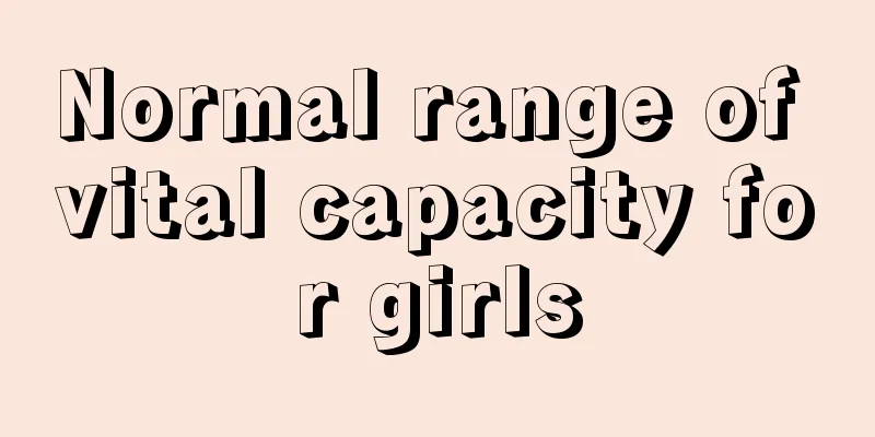 Normal range of vital capacity for girls