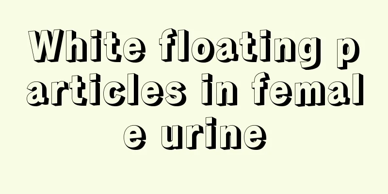 White floating particles in female urine