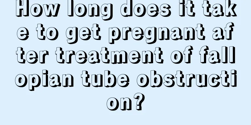 How long does it take to get pregnant after treatment of fallopian tube obstruction?