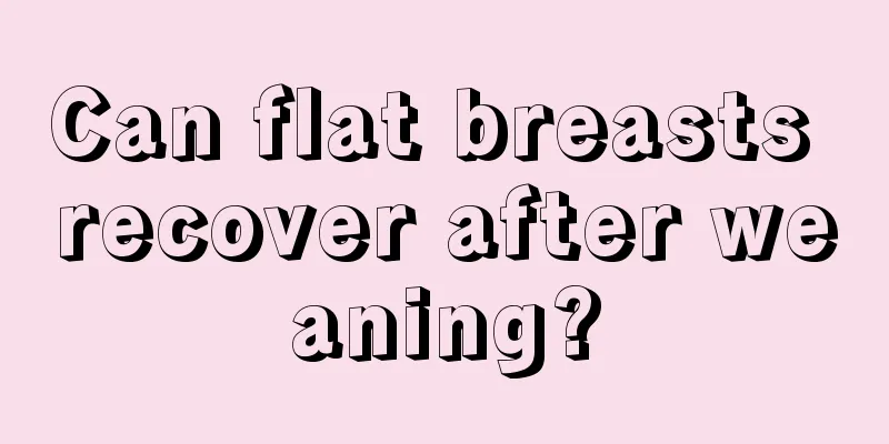 Can flat breasts recover after weaning?