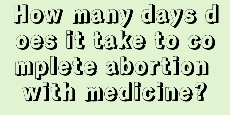 How many days does it take to complete abortion with medicine?