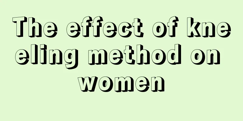 The effect of kneeling method on women