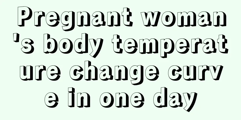 Pregnant woman's body temperature change curve in one day