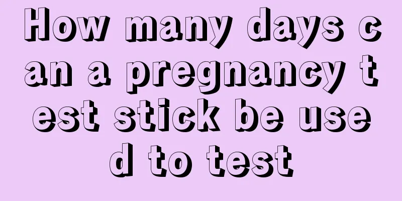 How many days can a pregnancy test stick be used to test