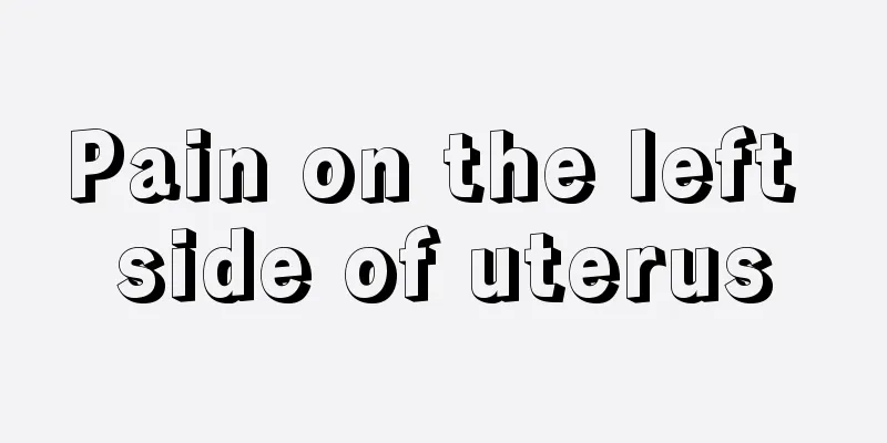 Pain on the left side of uterus