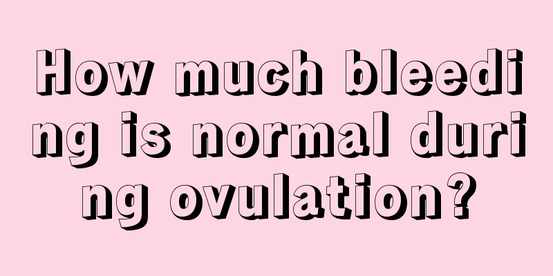 How much bleeding is normal during ovulation?