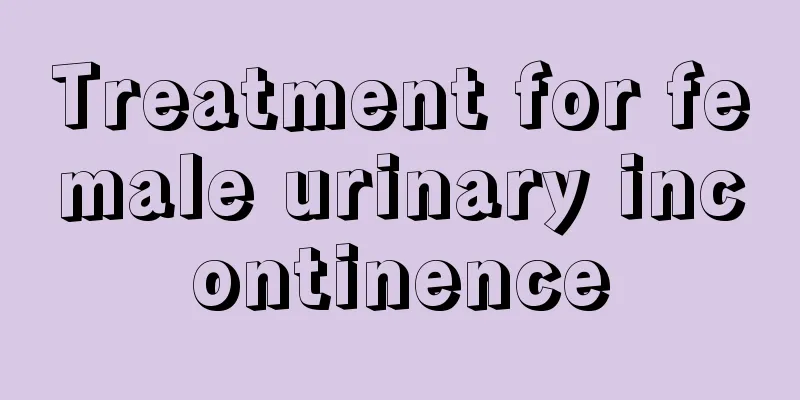 Treatment for female urinary incontinence