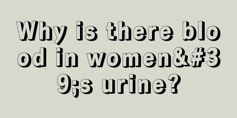 Why is there blood in women's urine?