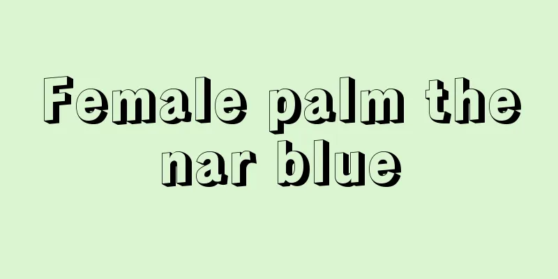 Female palm thenar blue