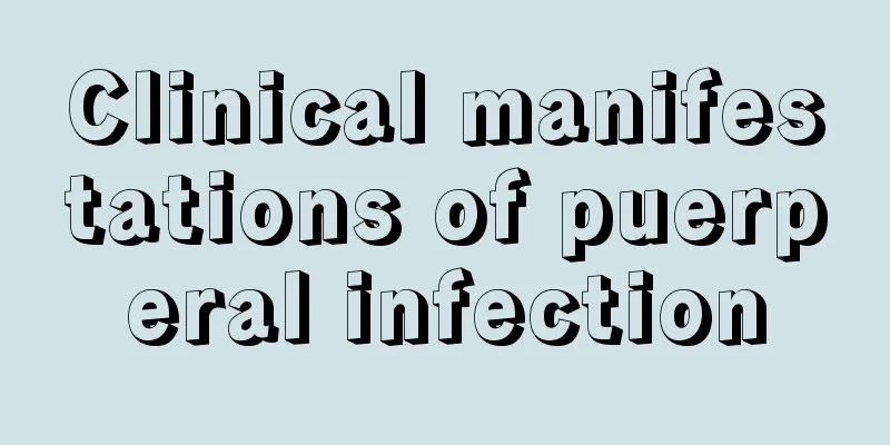 Clinical manifestations of puerperal infection