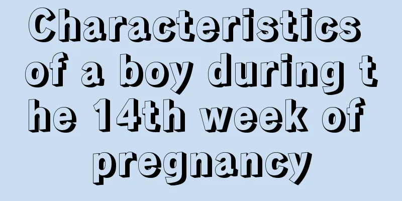 Characteristics of a boy during the 14th week of pregnancy