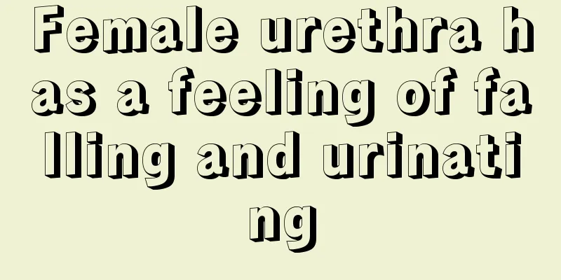 Female urethra has a feeling of falling and urinating