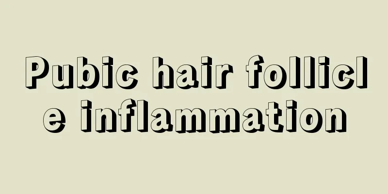 Pubic hair follicle inflammation