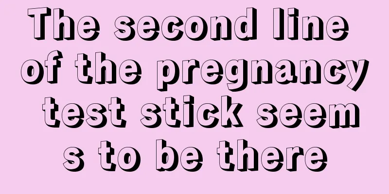 The second line of the pregnancy test stick seems to be there