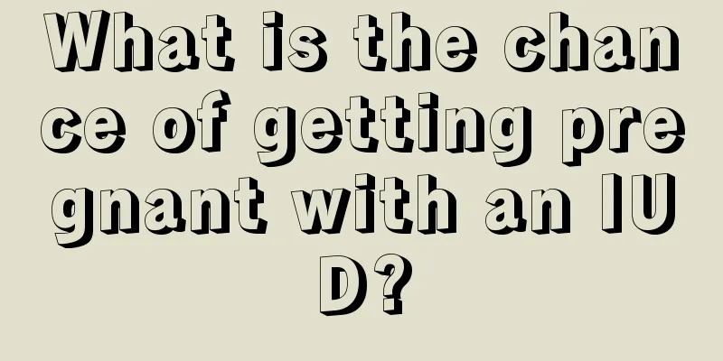 What is the chance of getting pregnant with an IUD?