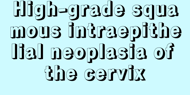 High-grade squamous intraepithelial neoplasia of the cervix