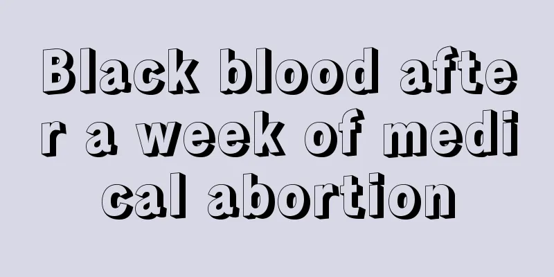 Black blood after a week of medical abortion