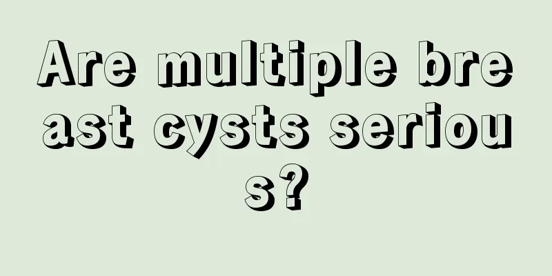 Are multiple breast cysts serious?