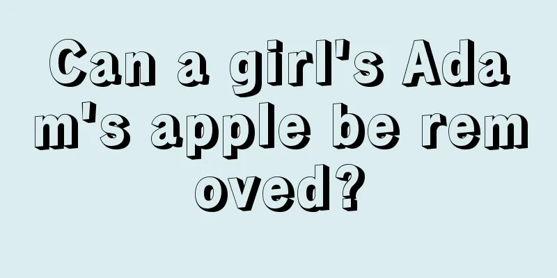 Can a girl's Adam's apple be removed?