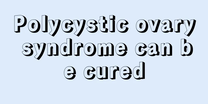 Polycystic ovary syndrome can be cured