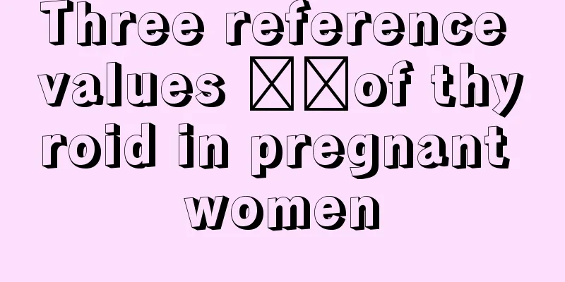 Three reference values ​​of thyroid in pregnant women