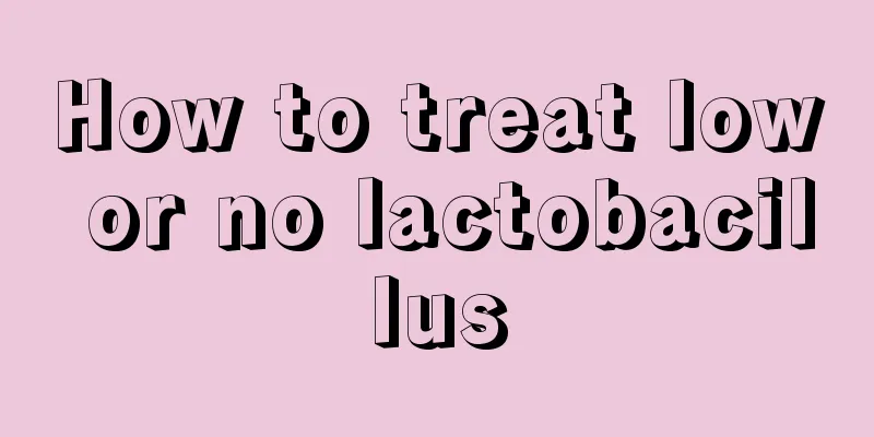 How to treat low or no lactobacillus