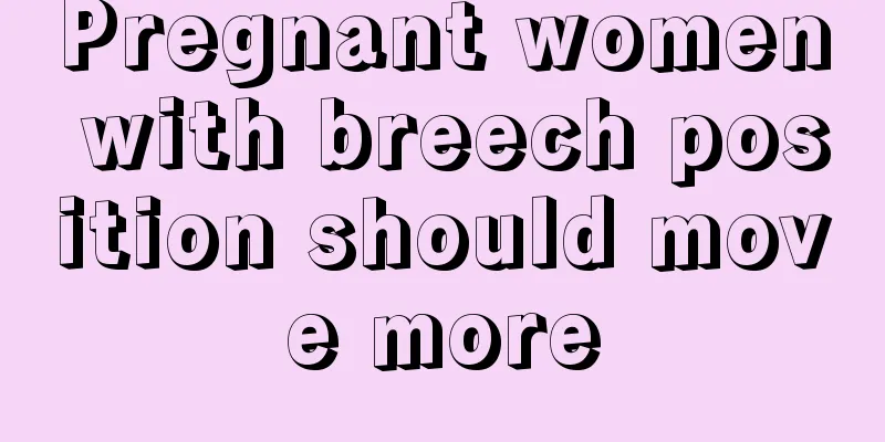 Pregnant women with breech position should move more