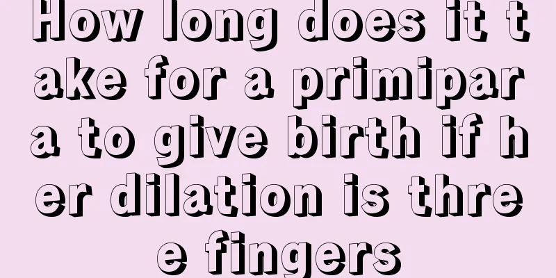 How long does it take for a primipara to give birth if her dilation is three fingers