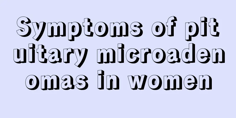 Symptoms of pituitary microadenomas in women