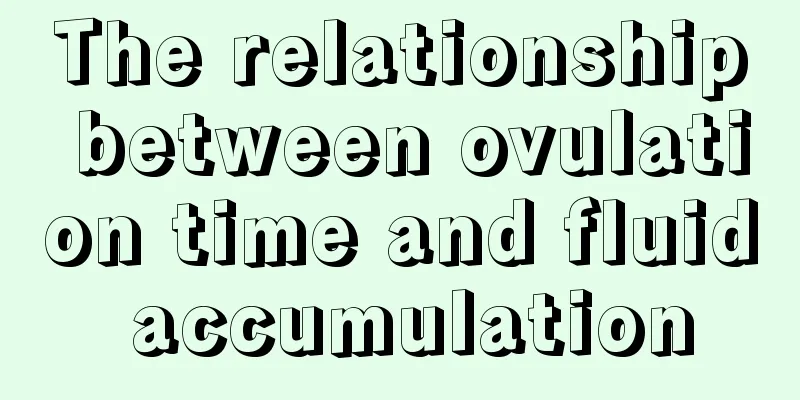 The relationship between ovulation time and fluid accumulation