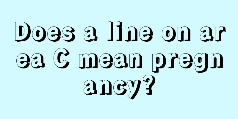 Does a line on area C mean pregnancy?