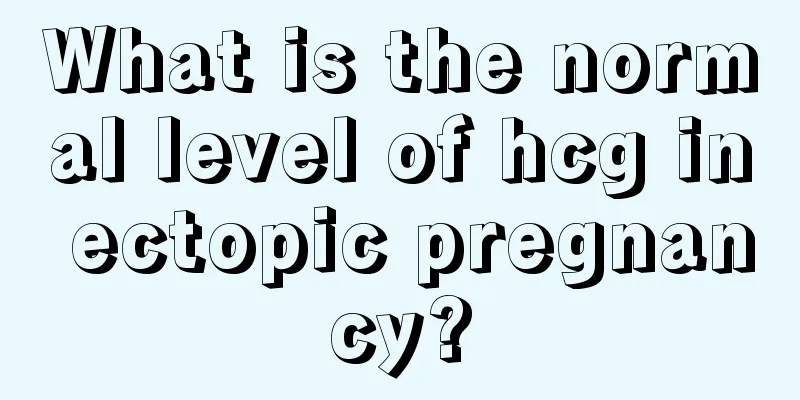 What is the normal level of hcg in ectopic pregnancy?