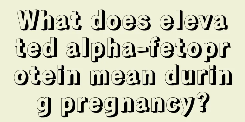 What does elevated alpha-fetoprotein mean during pregnancy?