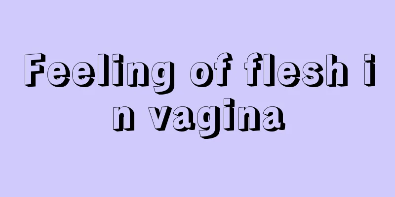 Feeling of flesh in vagina