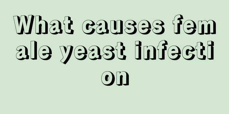 What causes female yeast infection