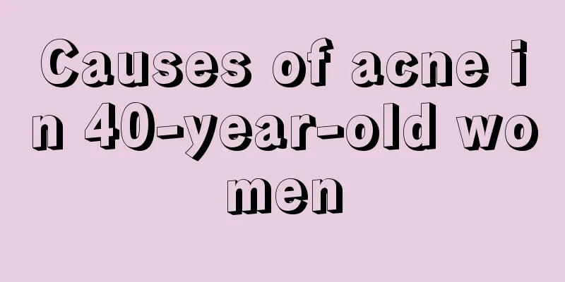 Causes of acne in 40-year-old women