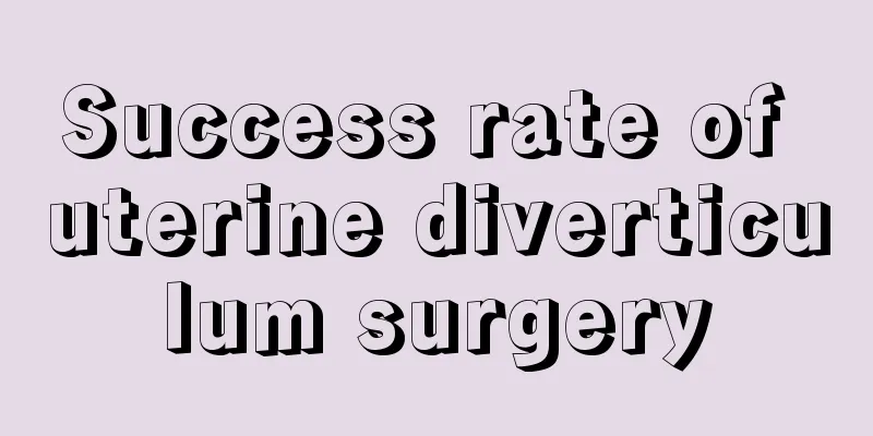 Success rate of uterine diverticulum surgery