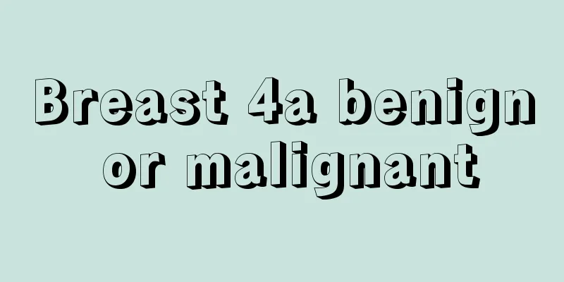 Breast 4a benign or malignant