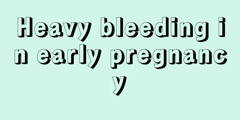 Heavy bleeding in early pregnancy