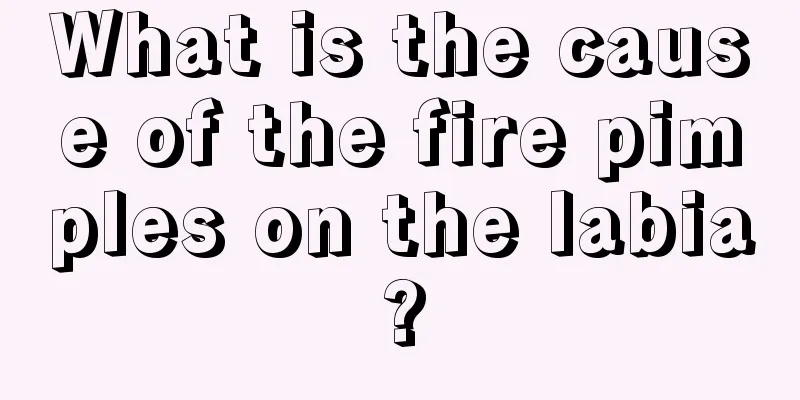 What is the cause of the fire pimples on the labia?