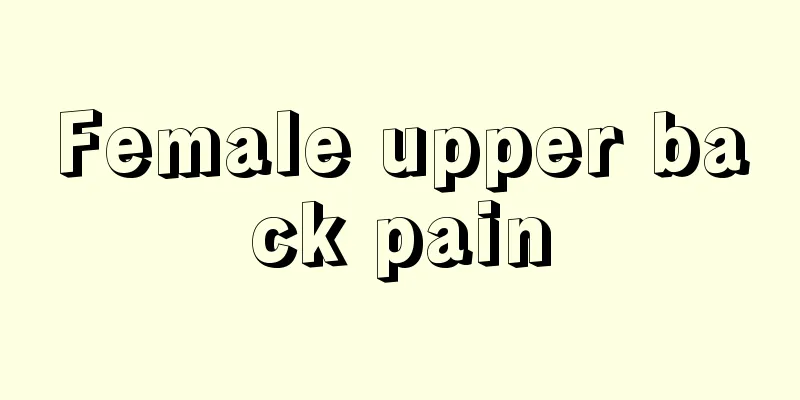 Female upper back pain