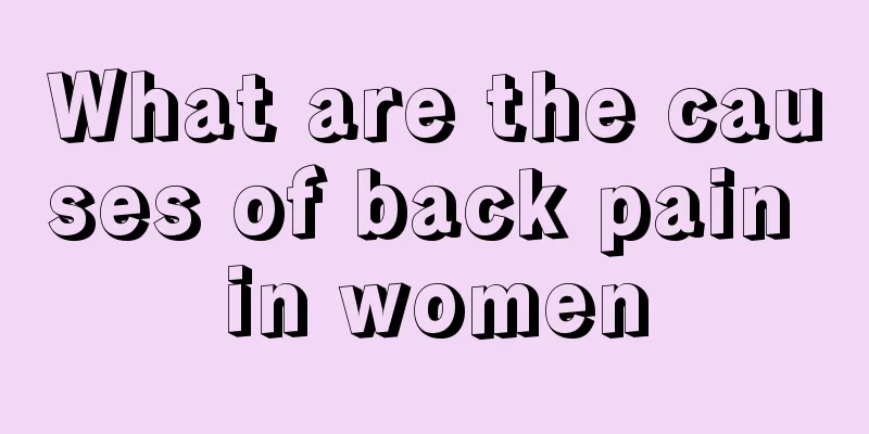 What are the causes of back pain in women