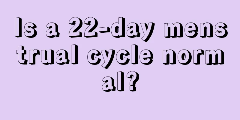 Is a 22-day menstrual cycle normal?