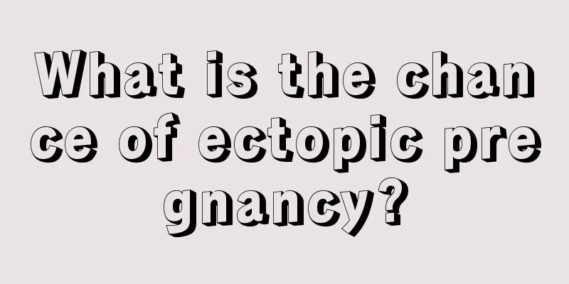 What is the chance of ectopic pregnancy?