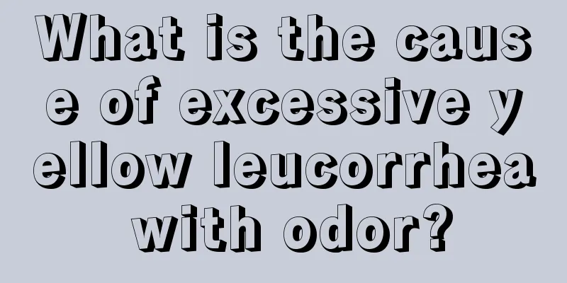 What is the cause of excessive yellow leucorrhea with odor?