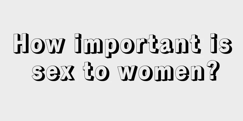 How important is sex to women?